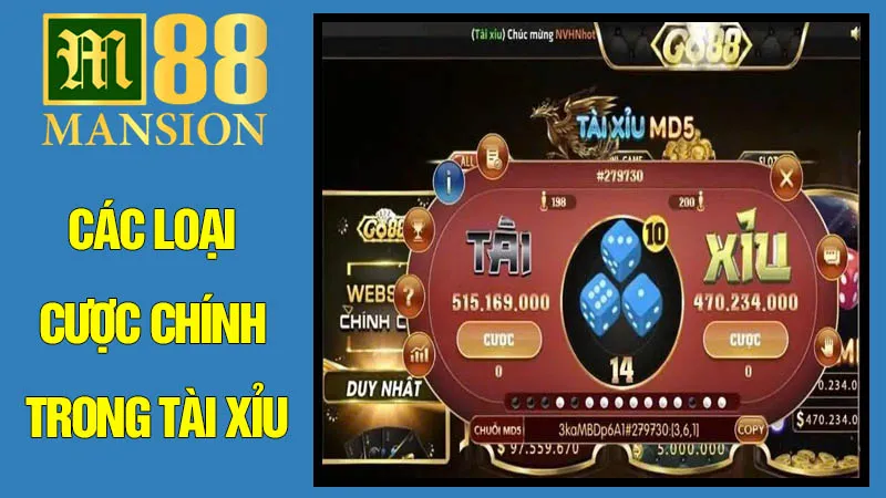 Các Loại Cược Chính Trong Tài Xỉu Các Loại Cược Chính Trong Tài Xỉu